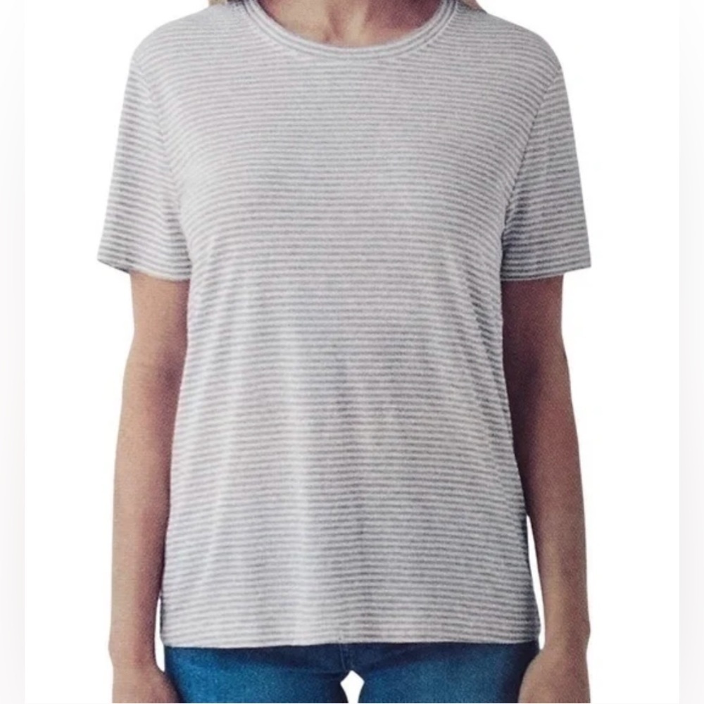 Splendid Gray Striped Tee Size Medium